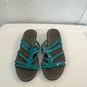 Clarks Women's Turquoise Strappy Sandals